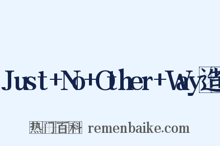 Just+No+Other+Way造句是什么意思的图片